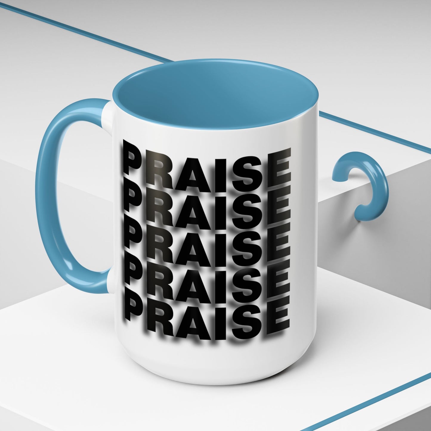 PRAISE - Coffee Mug w/ Accent Color (11, 15oz)