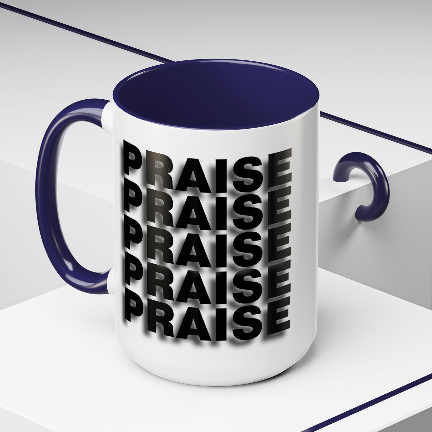 PRAISE - Coffee Mug w/ Accent Color (11, 15oz)