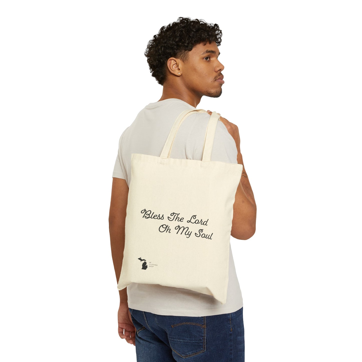 Bless The Lord - Cotton Canvas Tote Bag