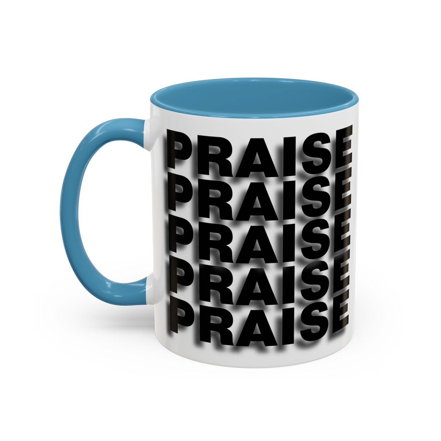 PRAISE - Coffee Mug w/ Accent Color (11, 15oz)