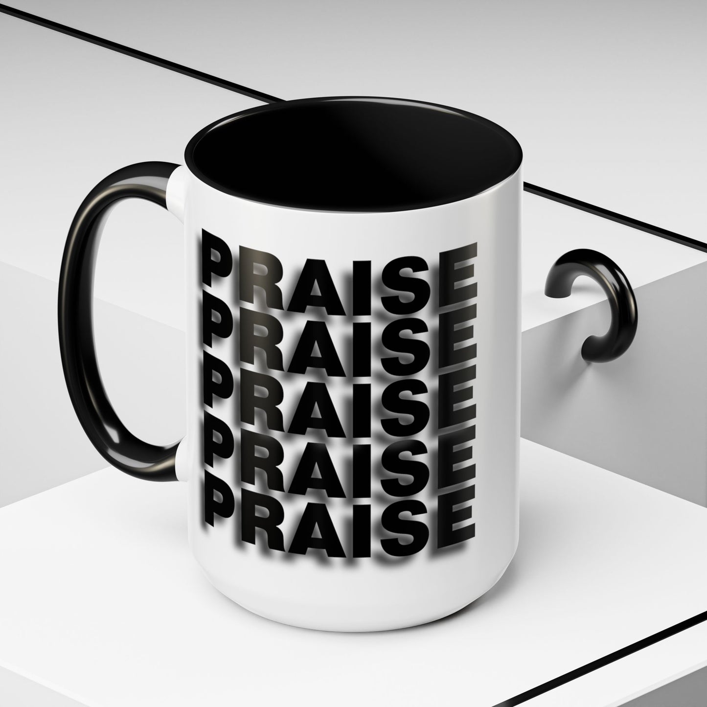 PRAISE - Coffee Mug w/ Accent Color (11, 15oz)