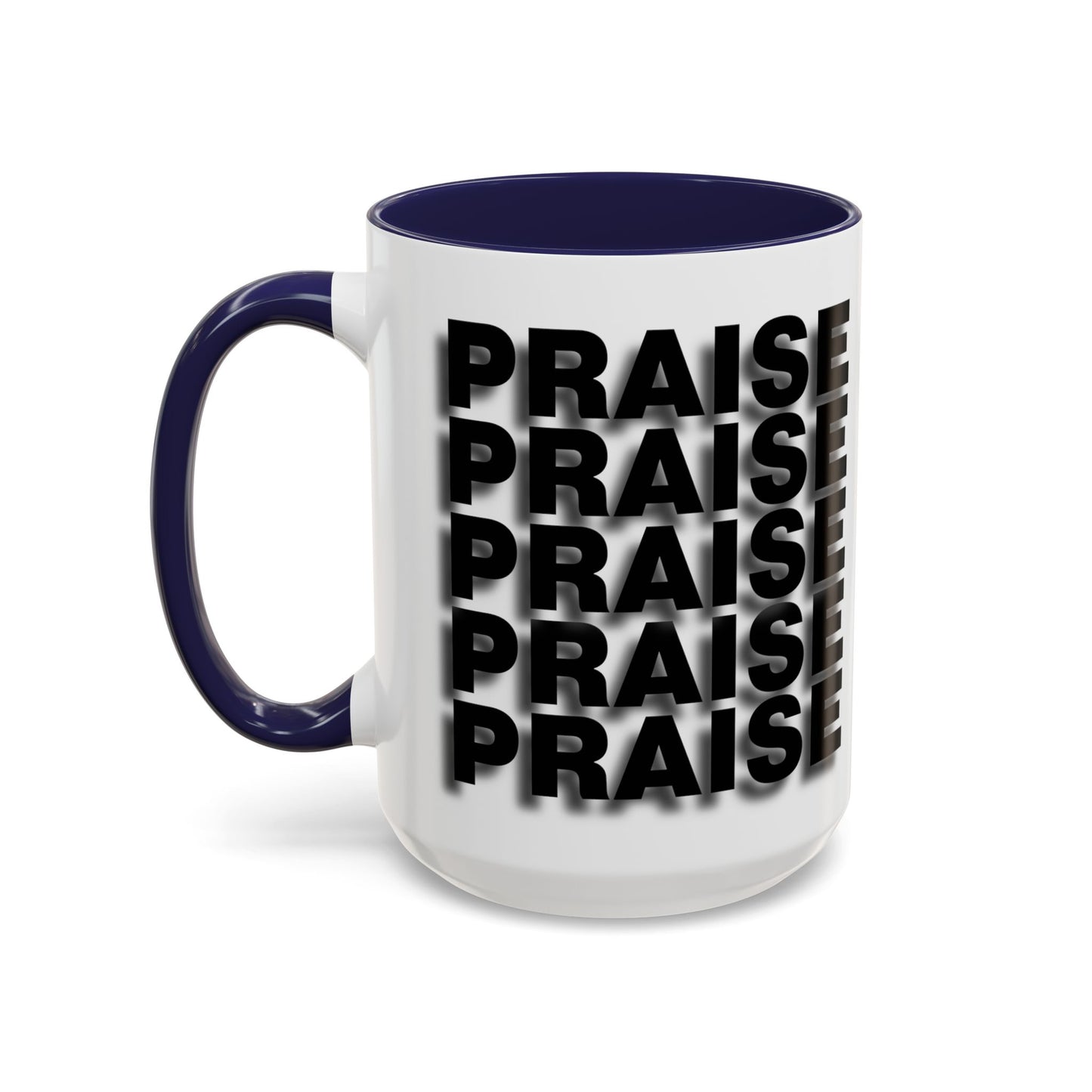 PRAISE - Coffee Mug w/ Accent Color (11, 15oz)