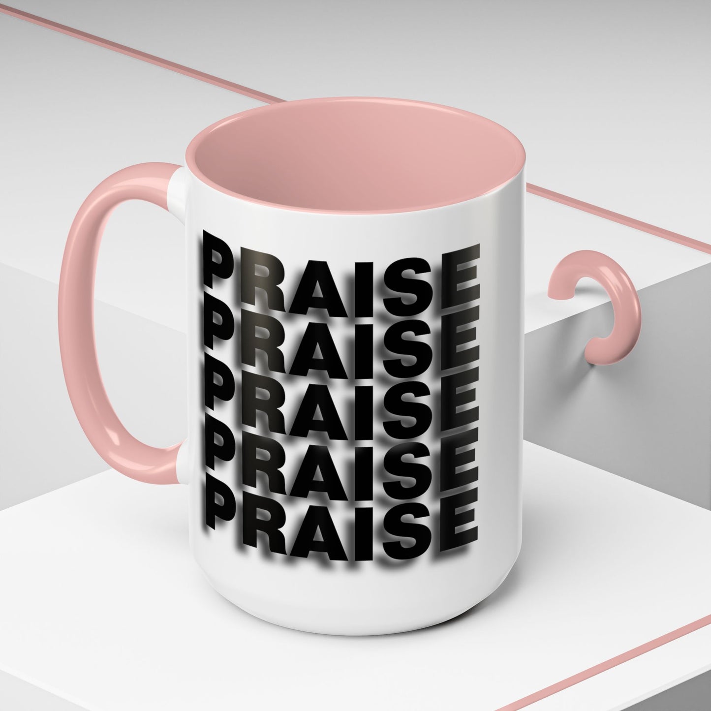 PRAISE - Coffee Mug w/ Accent Color (11, 15oz)