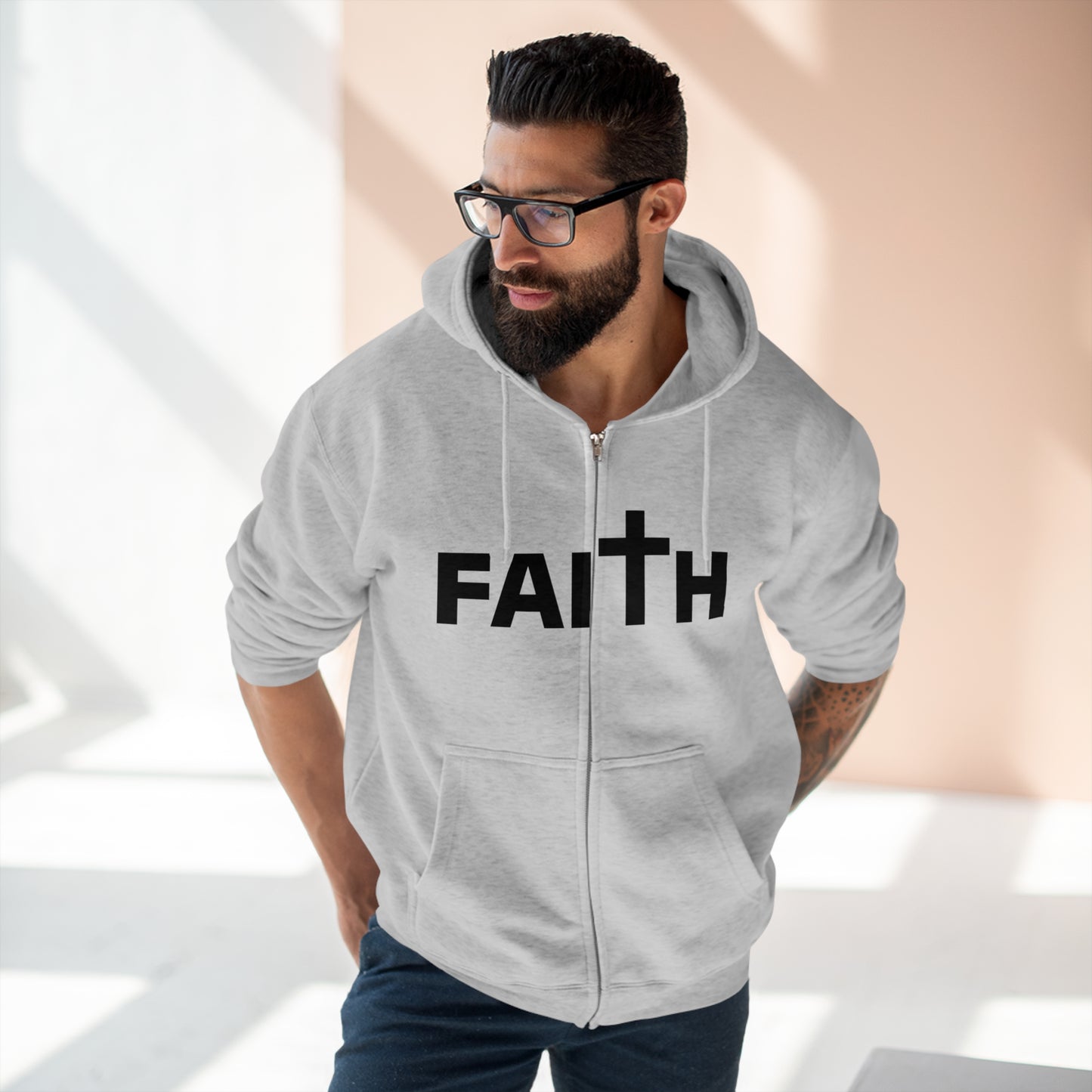 FAITH - Unisex Zip Hoodie