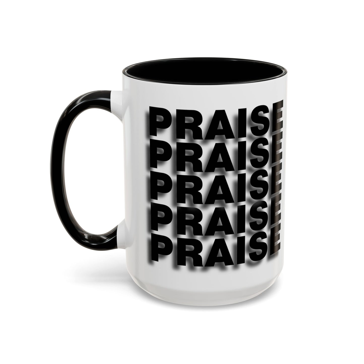 PRAISE - Coffee Mug w/ Accent Color (11, 15oz)